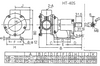 JPR-CT3054 JMP Cooling boat Sea water Pump Replaces 4255411, 425-5411, Jabsco 29630-1301S, W100000